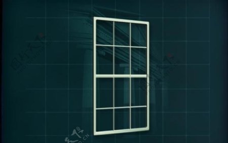 门窗构件之窗户3D模型窗户034