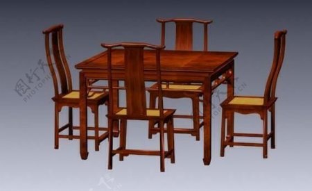 明清家具椅子3D模型a023