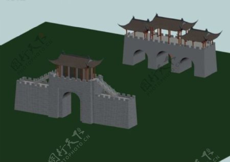 紫禁城城门3D模型