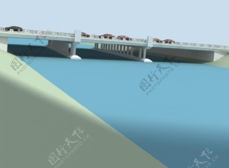桥梁大桥小品建筑3D模型.