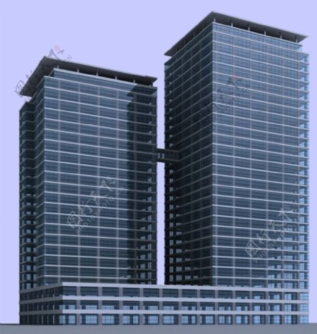 气派大型公建建筑3D模型