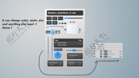 手机软件设计界面图UI素材