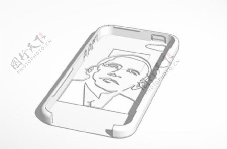 奥巴马圆形按钮iPhone5例