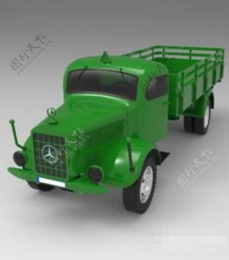 老式卡车3D模型下载