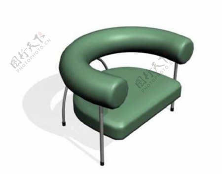 圆弧形座椅家居家具装饰素材
