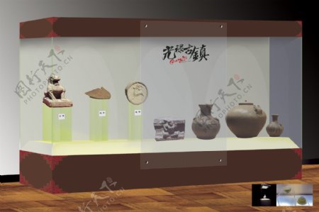 光禄古镇展柜设计图片