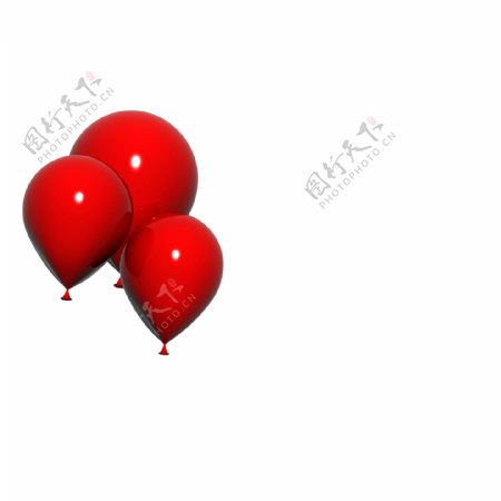 浮动的红气球