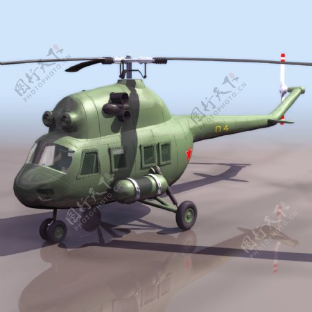 MI2直升机模型016