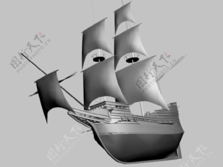 帆船模型图
