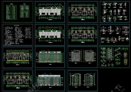 六層住宅cad圖紙