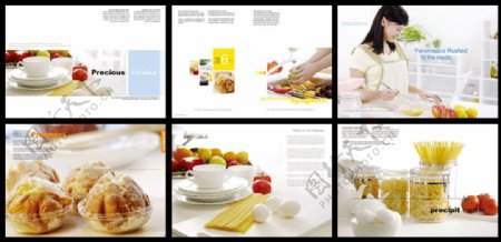 餐饮画册板式设计图片