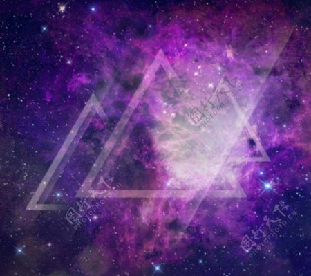 紫色星星形状背景图片
