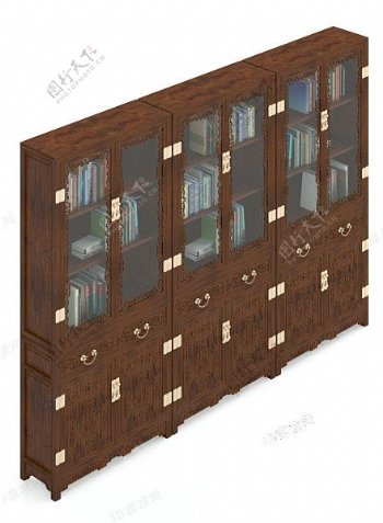 书房柜子模型