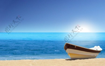 海边木船