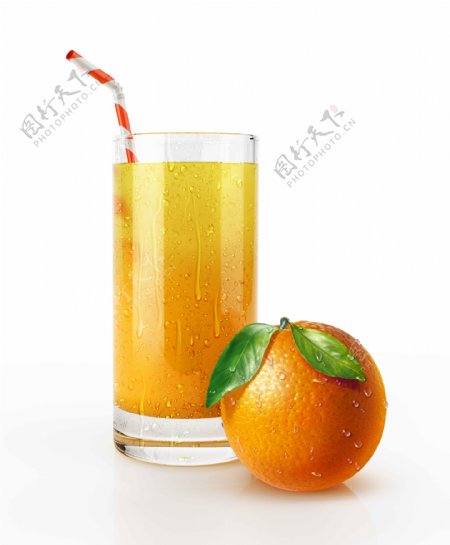 鲜榨橙汁高清图片