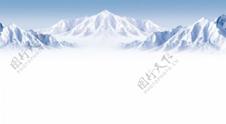 雪山背景昆仑山图片