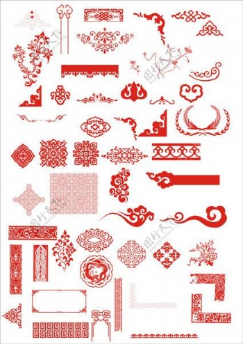 中国古典传统精品花纹边框