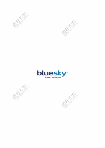 BlueSkylogo设计欣赏BlueSky旅行社LOGO下载标志设计欣赏