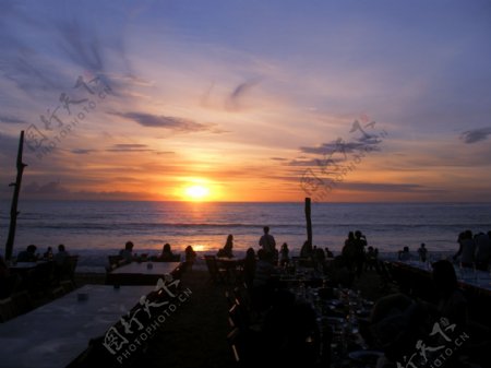 巴厘岛夕阳图片