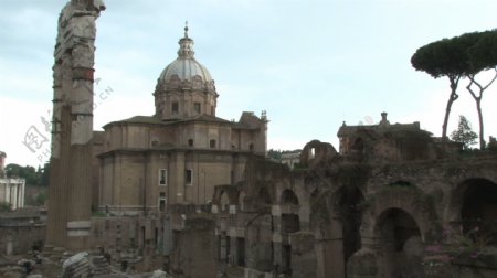 古罗马遗迹4库存的录像视频免费下载