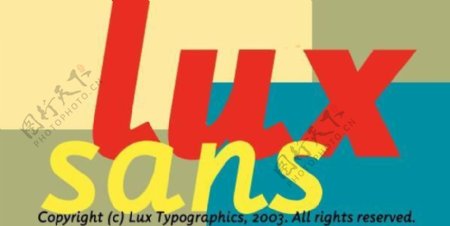 luxsans系列字体下载图片