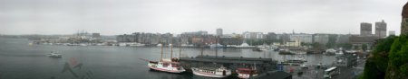 现代港口城市风景图片