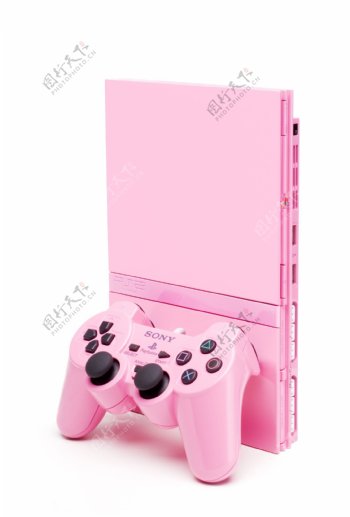 粉色游戏机图片
