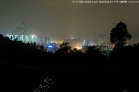 龙岗大运城夜色全景图片
