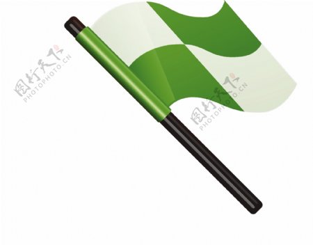 绿色格子旗