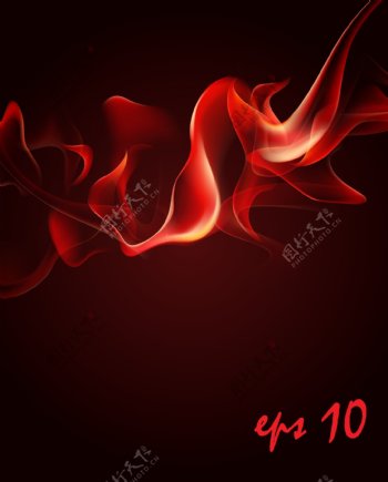 红色火焰矢量素材3
