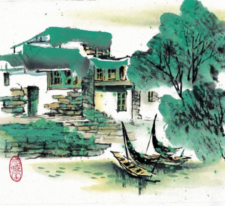 江南夏季风景画