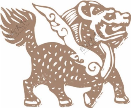 古代传统麒麟纹样
