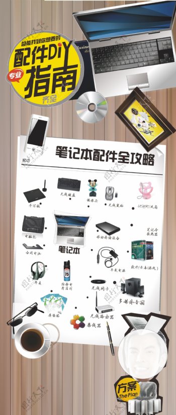 3c电子产品广告展板图片