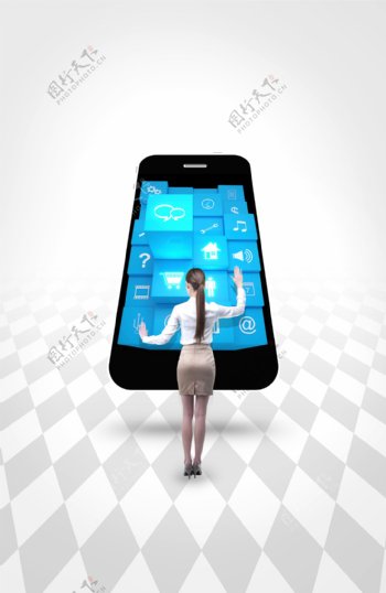 手机人物未来科技