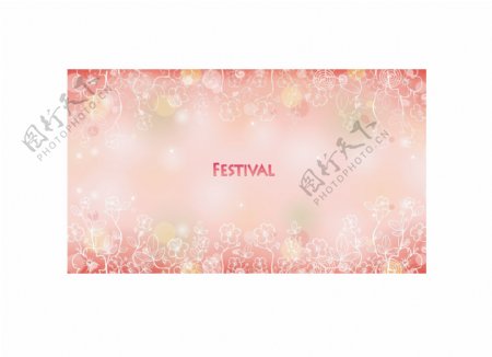 FESTIVAL节庆女性花纹矢量素材4
