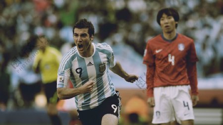 9号伊瓜因2010世界杯阿根廷图片