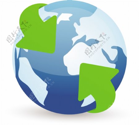 全球绿色箭头Lite的电脑图标