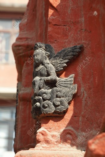 尼泊尔砖雕欣赏图片