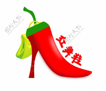 红舞鞋logo设计图片