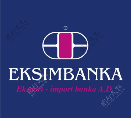 Eksimbankalogo设计欣赏Eksimbanka金融机构标志下载标志设计欣赏