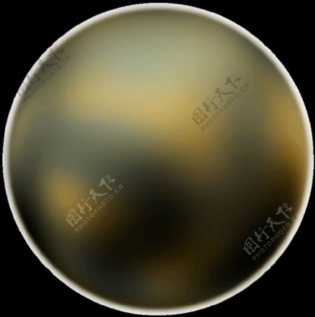 冥王星的90度的脸从哈勃太空望远镜