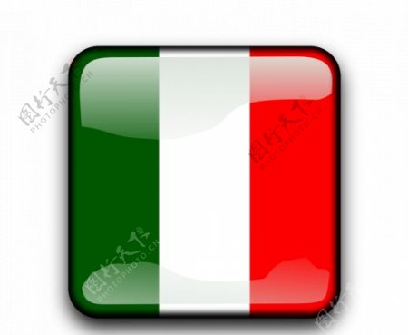 意大利国旗按钮