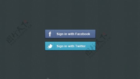 2发行推特facebook按钮设置PSD