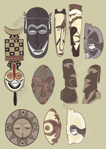 印第安面具