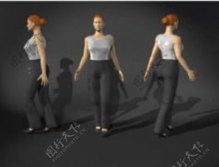 人物女性3d模型设计免费下载女性模型下载30