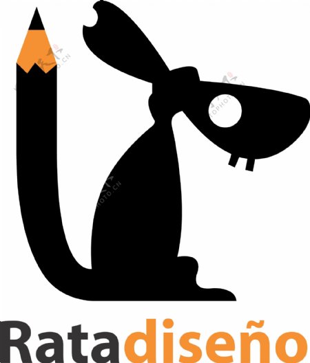 卡通老鼠矢量logo