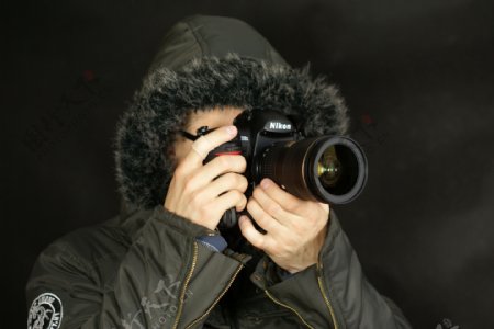 相机尼康人物镜头摄影师图片