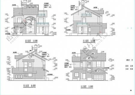 中式房屋CAD图纸