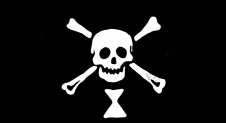 海盗旗骷髅矢量图像