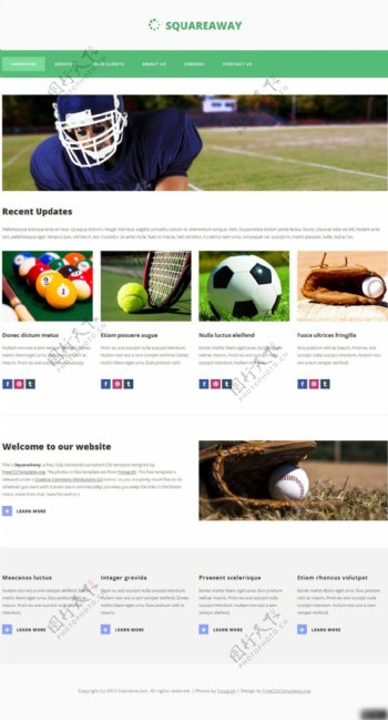 体育运动类网页
